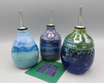 Dispensador de aceite de cerámica; Botella de aceite