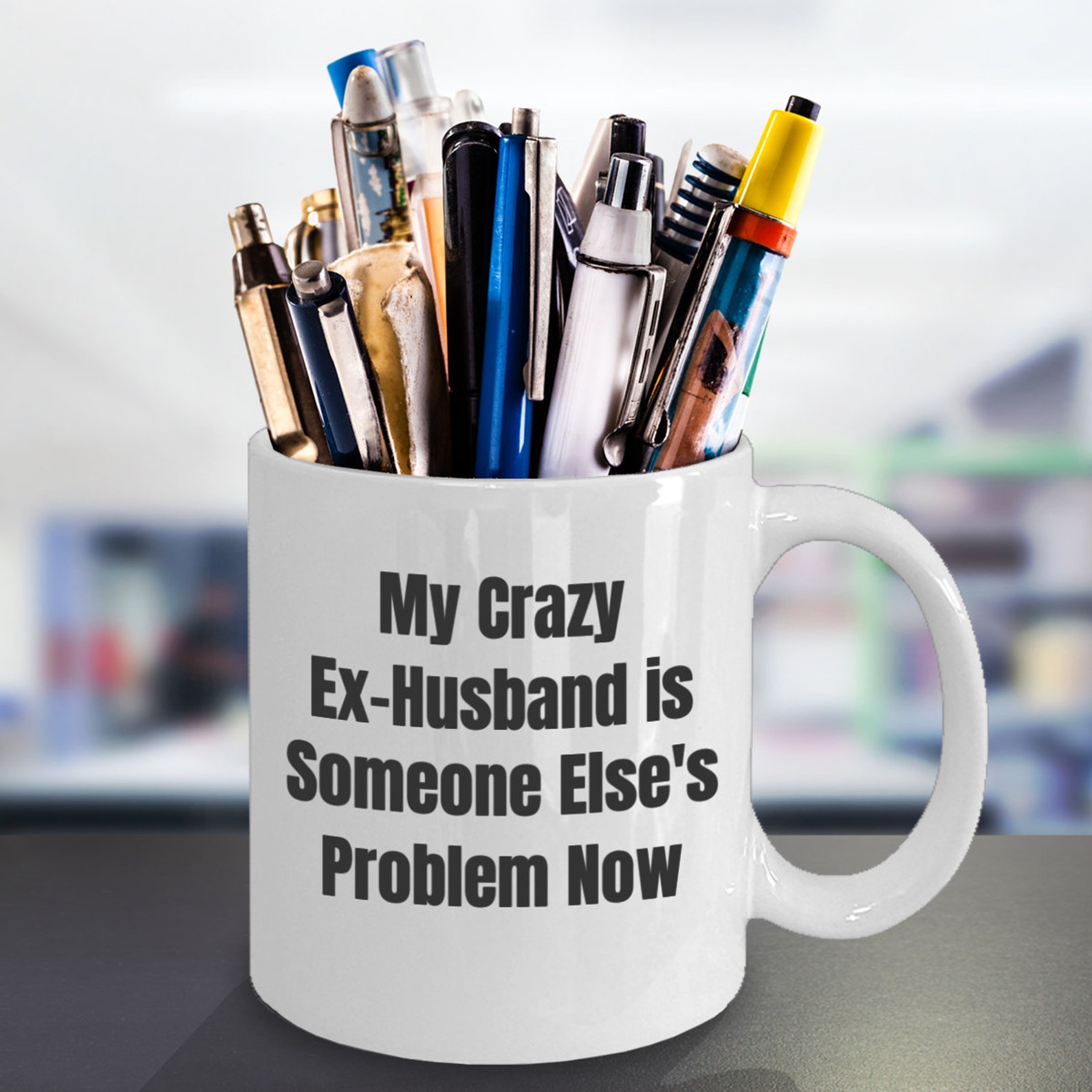 Funny Crazy Exhusband Coffee Mug Cute Gift for Exwife Etsy