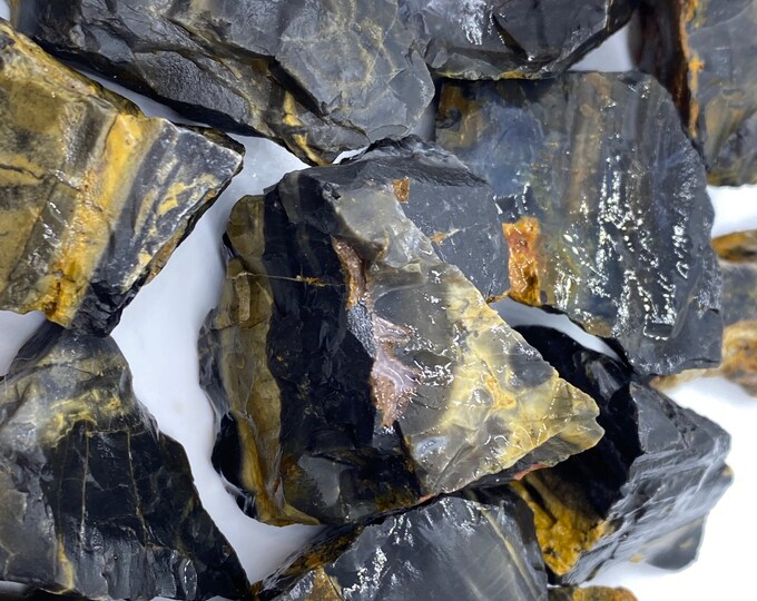 Black Onyx Stone Raw Onyx Stone Black Stone Healing Crystals and Stones