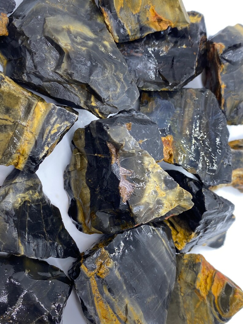 Black Onyx Stone Raw Onyx Stone Black Stone Healing Etsy