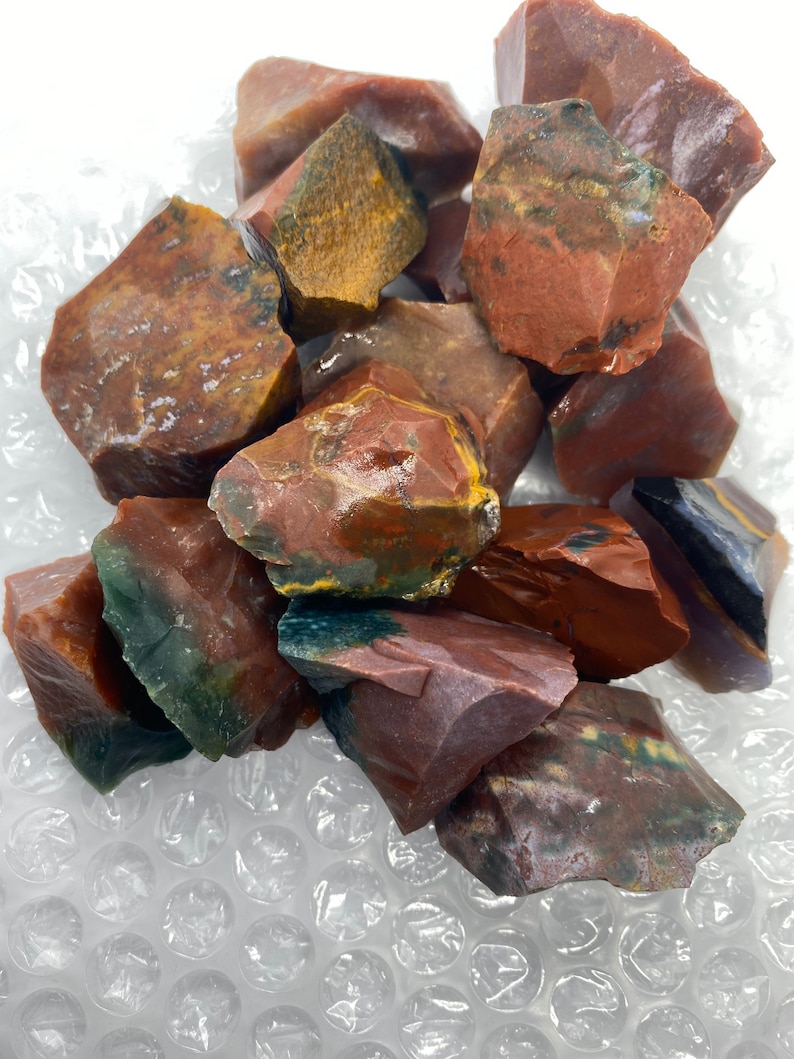 Large Bloodstone Raw Stone, Bloodstone Raw Stones, Healing Heliotrope Crystals, Soulshine Stoneworks, Heliotrope Gemstone image 3