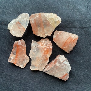 Large FIRE QUARTZ - Natural Crystal - Healing Crystal - Meditation Stone- soulshine stoneworks