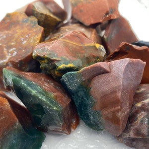 Large Bloodstone Raw Stone, Bloodstone Raw Stones, Healing Heliotrope Crystals, Soulshine Stoneworks, Heliotrope Gemstone image 2