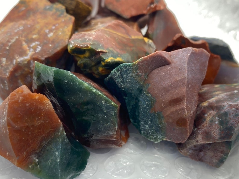 Large Bloodstone Raw Stone, Bloodstone Raw Stones, Healing Heliotrope Crystals, Soulshine Stoneworks, Heliotrope Gemstone image 1