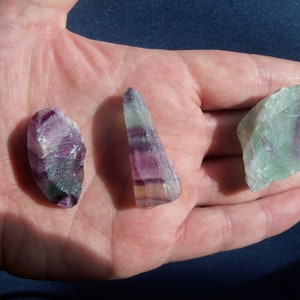 Rainbow Fluorite Crystal Raw Fluorite Stone - Rainbow Flourite Crystal  Blue Green Purple Fluorite - Wicca Crystal Healing