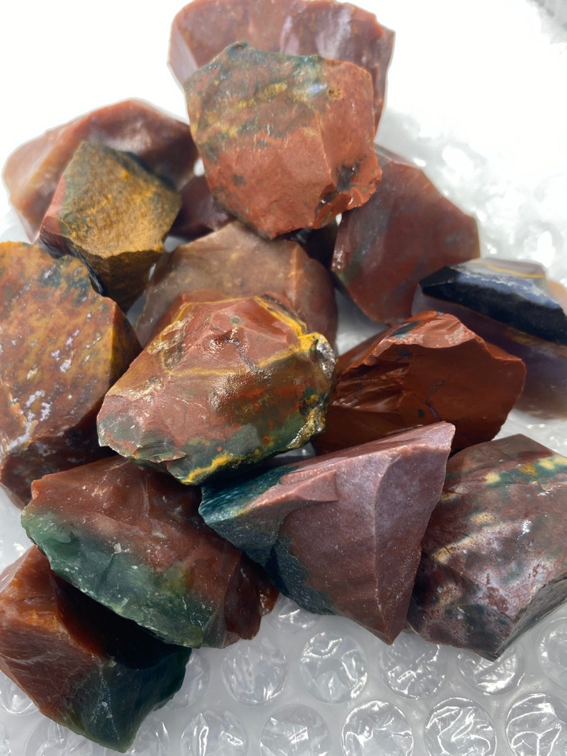 Large Bloodstone Raw Stone, Bloodstone Raw Stones, Healing Heliotrope Crystals, Soulshine Stoneworks, Heliotrope Gemstone image 5