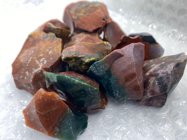 Large Bloodstone Raw Stone, Bloodstone Raw Stones, Healing Heliotrope Crystals, Soulshine Stoneworks, Heliotrope Gemstone image 4