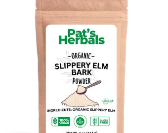 Organic Slippery Elm Powder | Ulmus rubra | Eco Friendly Bag | Bulk