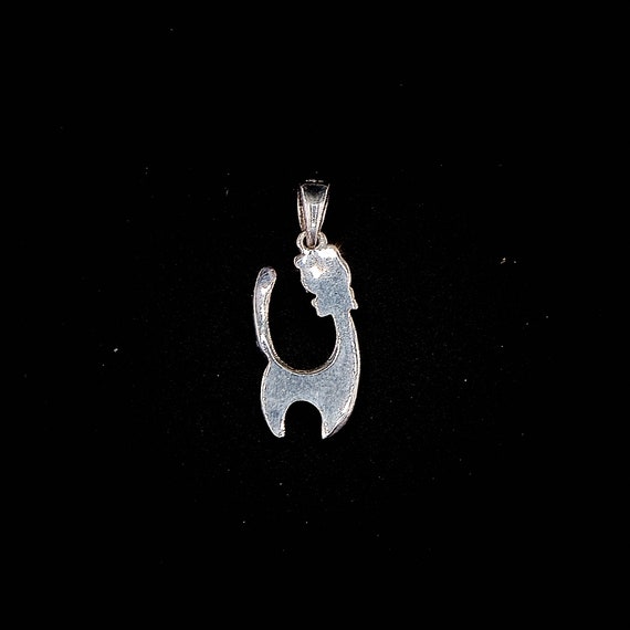 Cat Necklace Charm | Tiny Cat Charm | Sterling Si… - image 5