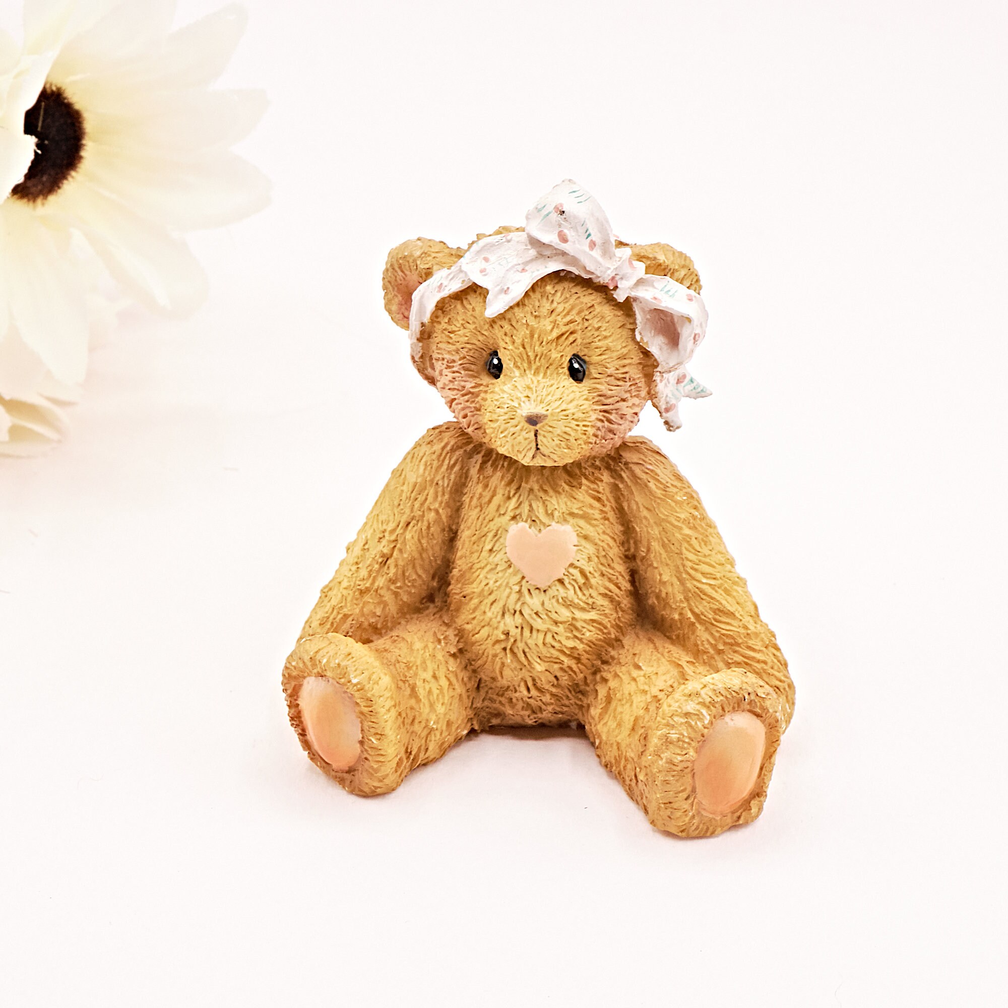 Age 3 Three Cheers for You by Enesco Mini Teddy Bear Collectible Vintage Mini Figurines Cherished Teddies Bear Figurines