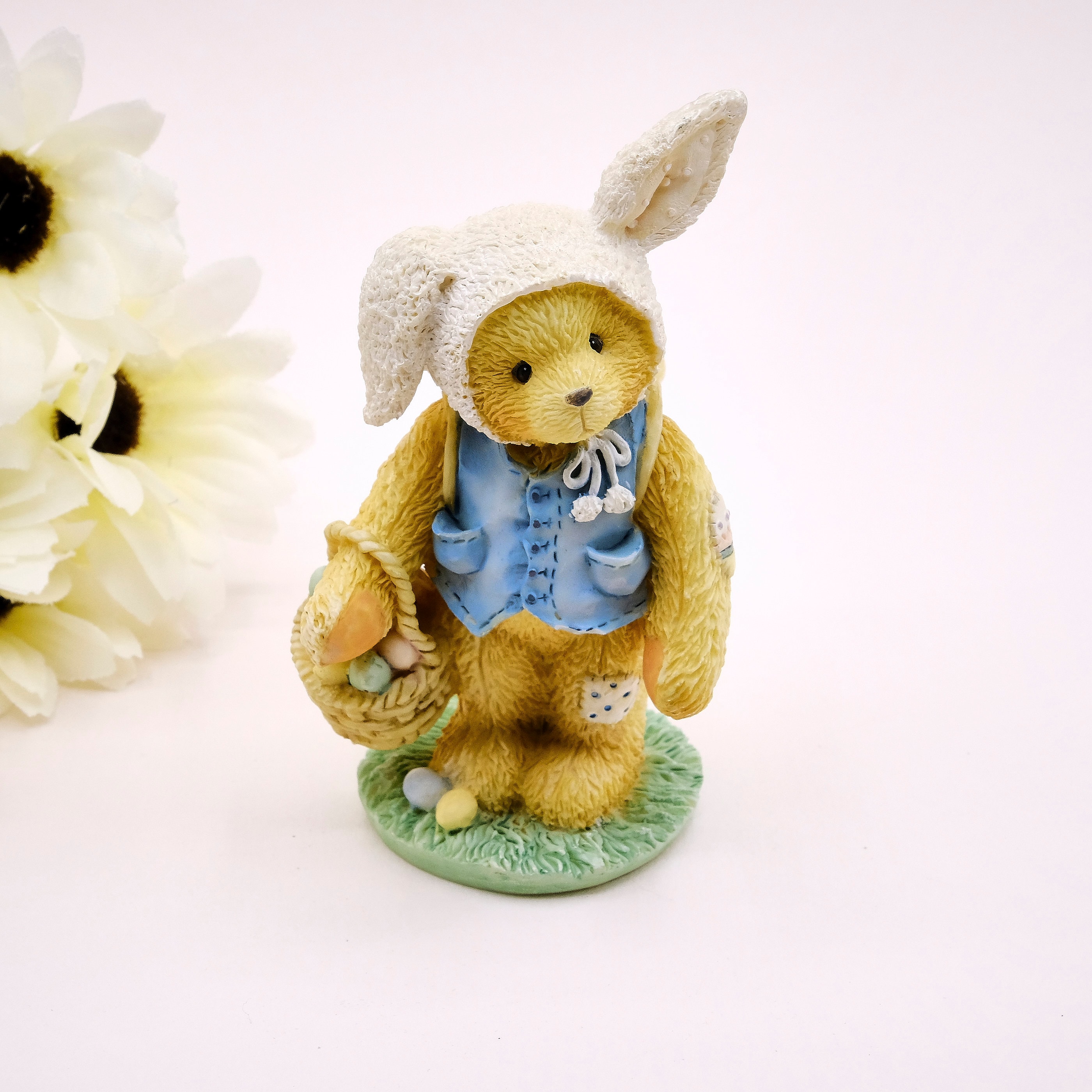 Age 3 Three Cheers for You by Enesco Mini Teddy Bear Collectible Vintage Mini Figurines Cherished Teddies Bear Figurines