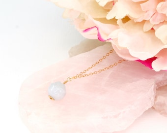 Jadeite Jade Pendant Necklace, 14k Gold Filled