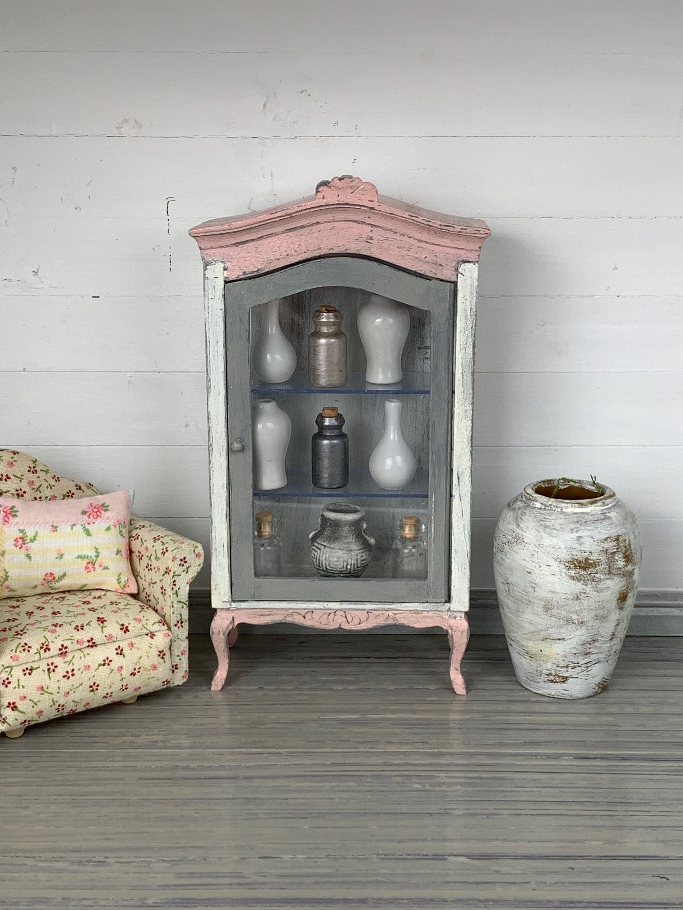 acrylic dollhouse bookcase