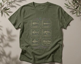 Witchy Briny Fish T-Shirt | Sardine Anchovy Graphic Tee