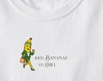Running Banana Illustration Women's Boxy Tee | Comfort Colors