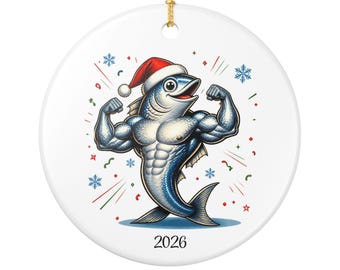 Sardinenpower – Weihnachtsmannmütze als Ornament | Keramik, Weihnachten 2026