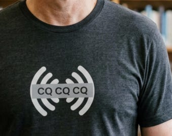CQ Signal Logo T-Shirt | Radio  Graphic Tee | Calling Any Ham Radio Station in