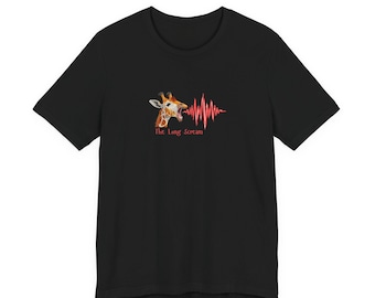 Giraffe Watercolor T-Shirt | Animal Soundwave Tee, Nature Lover Gift
