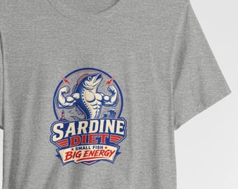 Sardine Diet Big Energy Tee | Retro Fish Logo T-Shirt