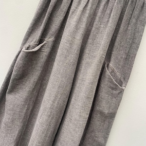 Washed Linen/Cotton Balloon Trousers. Gaby Collection image 11