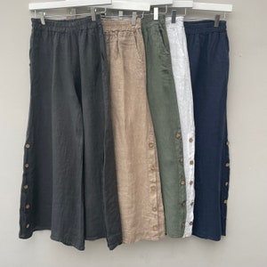 The Ginny Linen Trousers. Linen Clothing. image 3