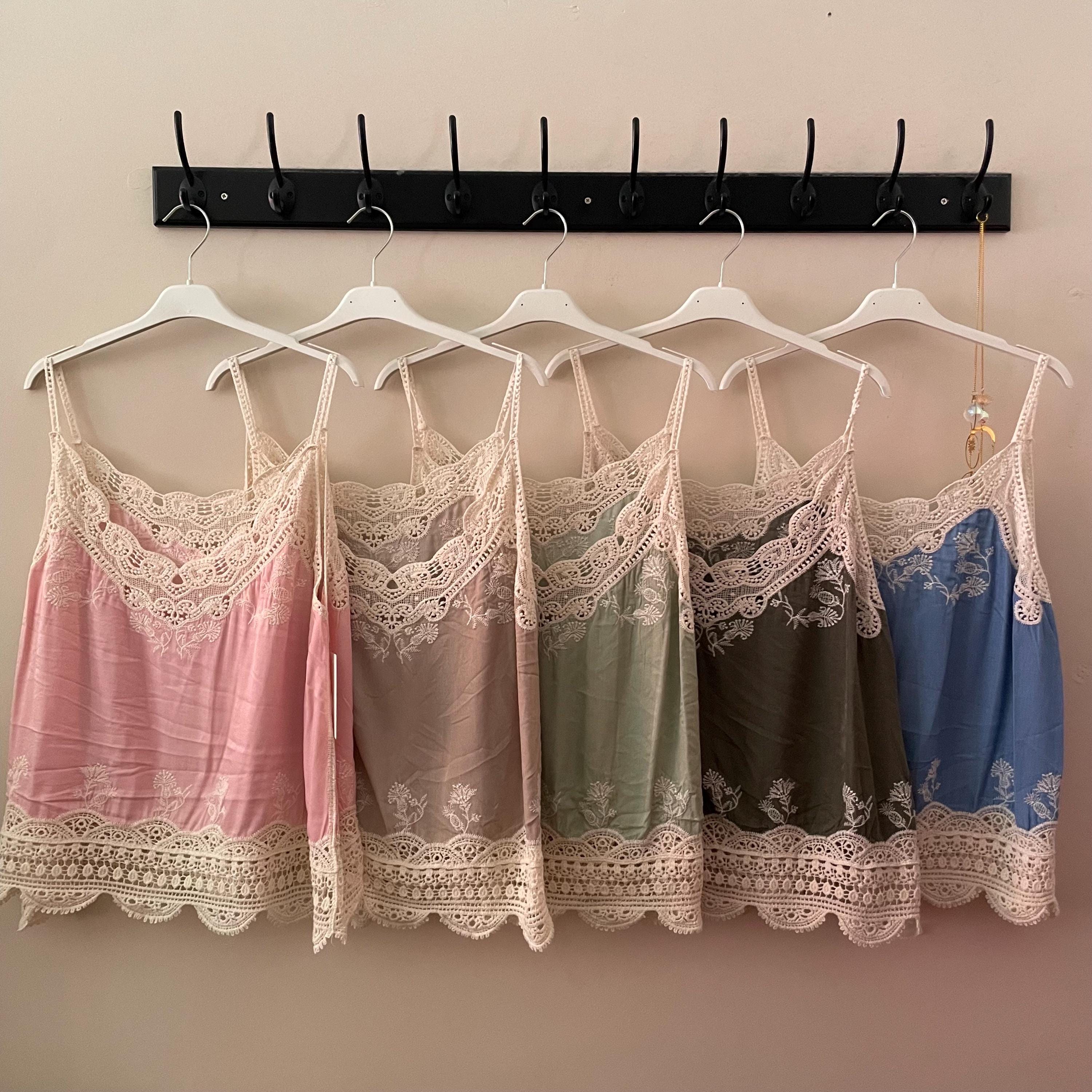 White Cotton Vintage Camisole - Etsy Canada