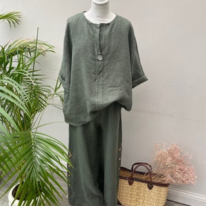 The Ginny Linen Trousers. Linen Clothing. image 4