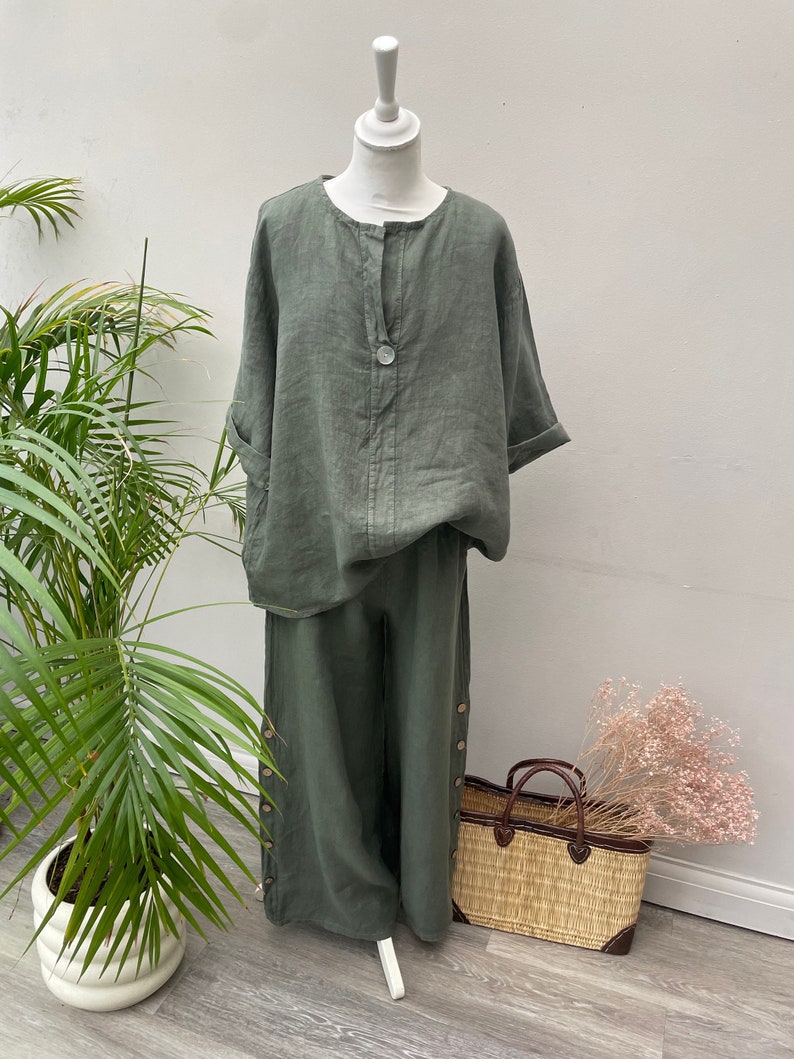 The Ginny Linen Trousers. Linen Clothing. image 4