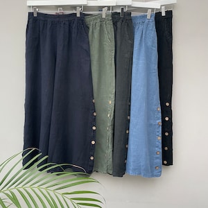 The Ginny Linen Trousers. Linen Clothing.