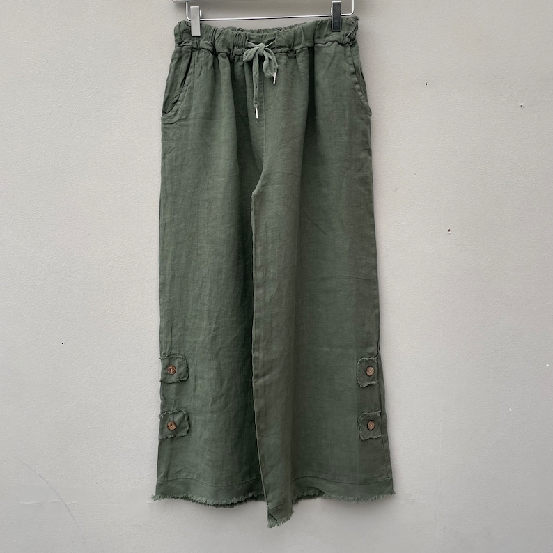 The Stella Linen Trousers. Linen clothing. image 1