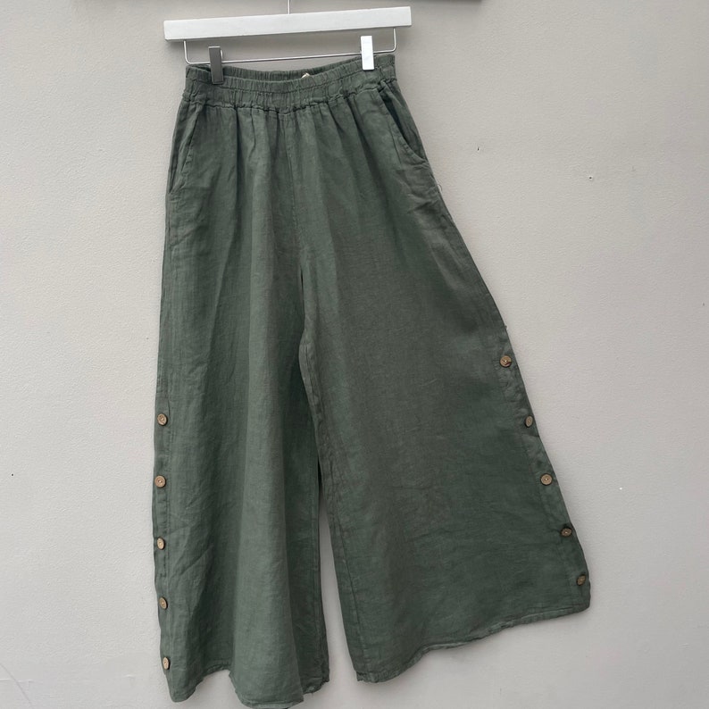 The Ginny Linen Trousers. Linen Clothing. image 8