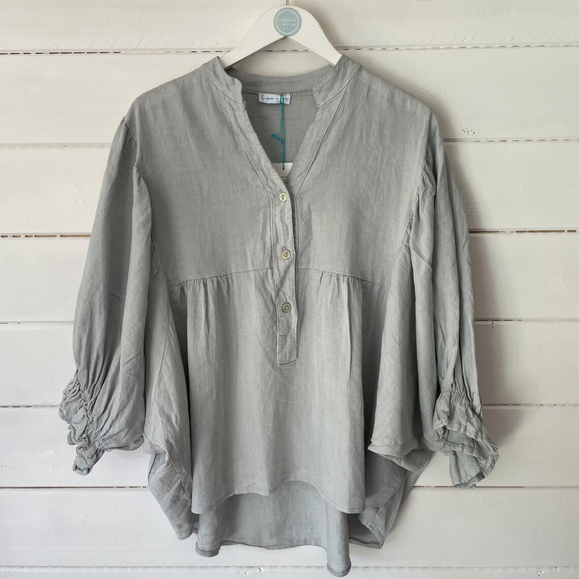 The Saffron Blouse. One Size Clothing. Linen Clothing. Linen Etsy UK