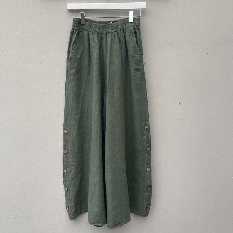 The Ginny Linen Trousers. Linen Clothing. image 9