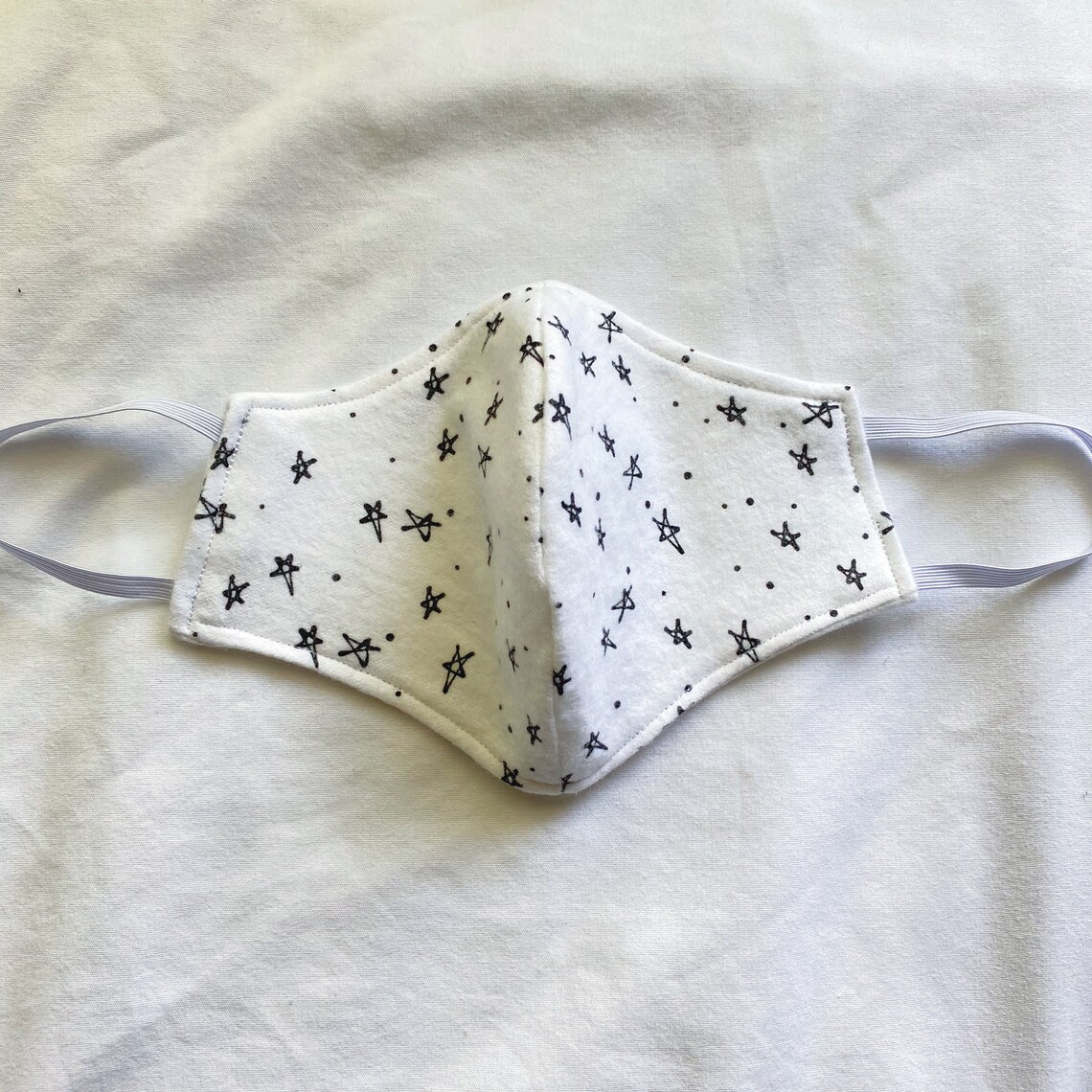 Flannel Patterned Face Masks Homemade stars polka dots Etsy