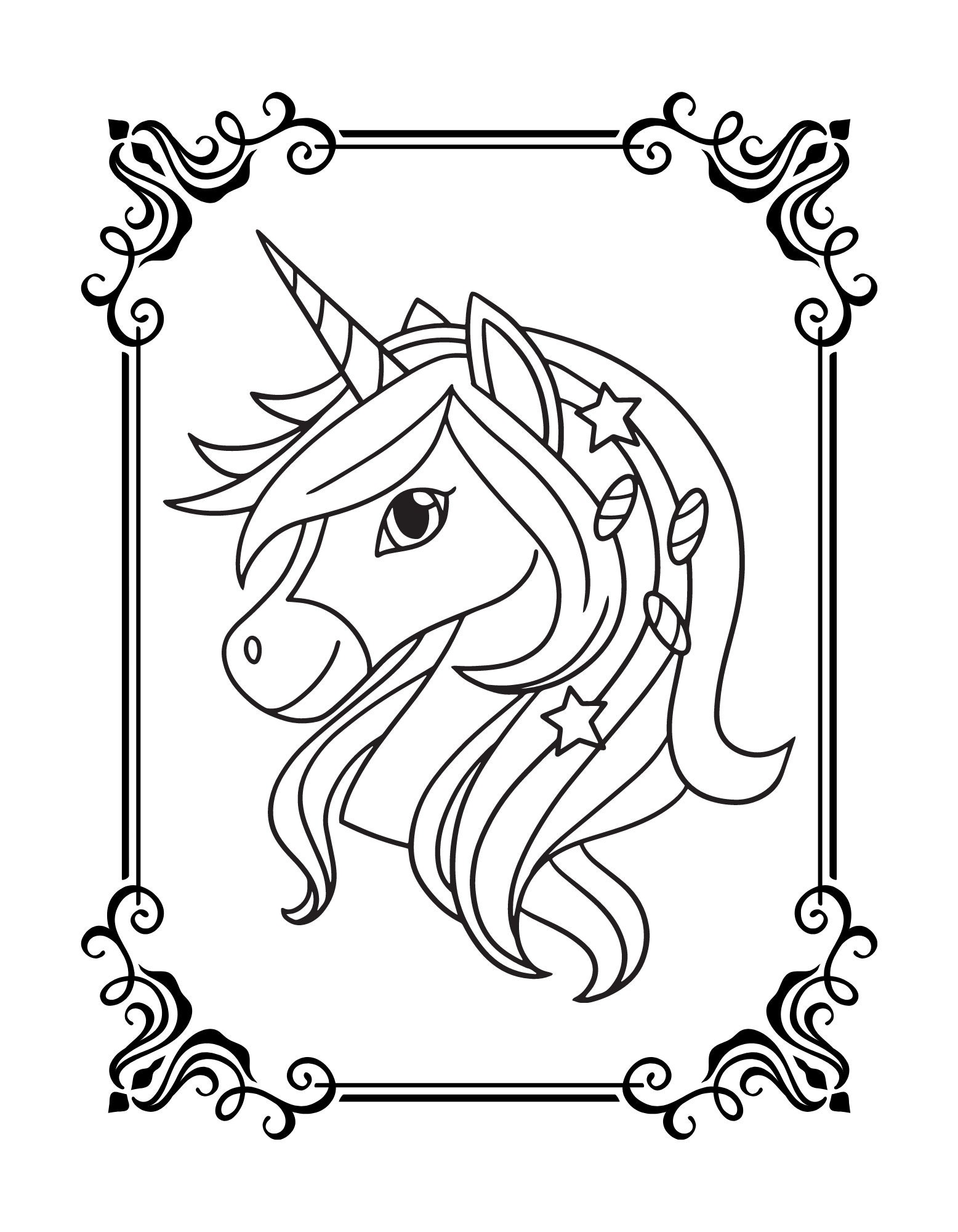 Unicorn Colouring Book / A4 PDF Printable - Etsy