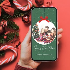 Personalisierbare Digitale Weihnachtskarte | Weihnachts Ecard | Videobotschaft mit festlicher Musik | Sofort Download | Urlaub Ecard für Telefon