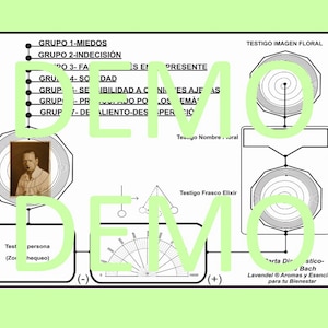Pendulum Dowsing Chart of Bach Flowers-radionics Table-radionic Table
