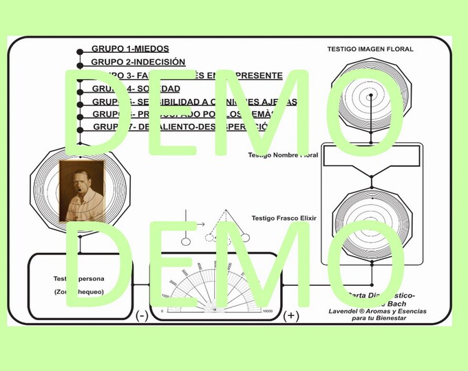 Pendulum Dowsing Chart of Bach Flowers-radionics Table-radionic Table ...