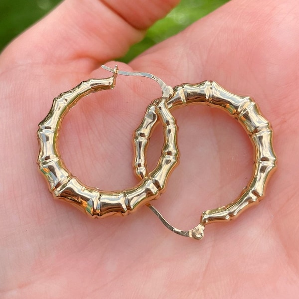 Gold Retro Hoop Earrings main image 1
