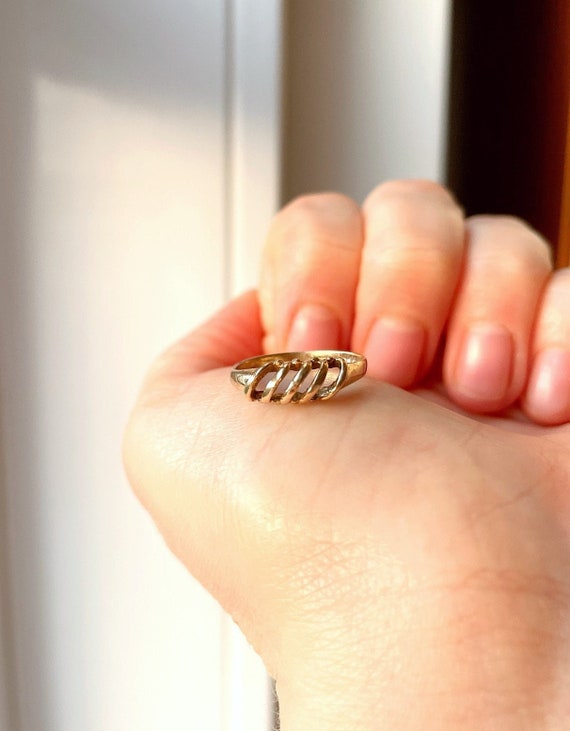 9ct gold twist ring sale