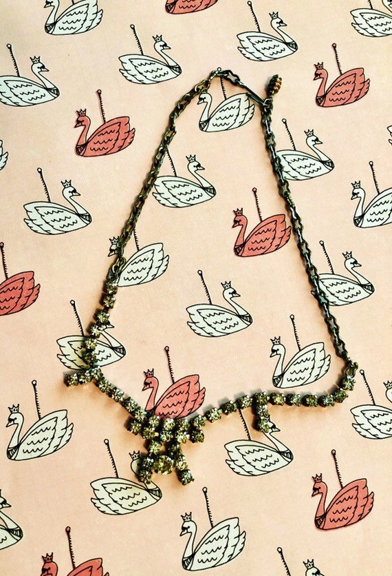 Vintage Rhinestone choker