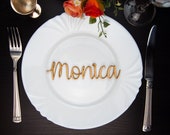 Personalized place cards Place name settings Guest names Wooden wedding Laser cut table names Wedding signs Wedding invitation Escort cards