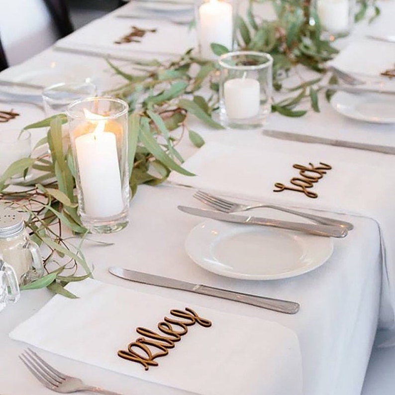 personalized wedding table cards