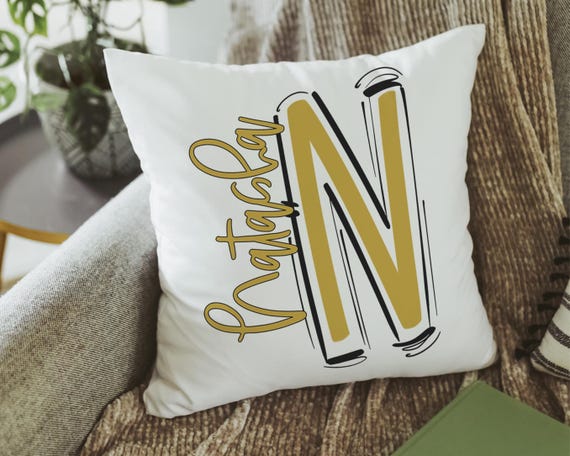 Personalized Vegas Gold Pillow With Name