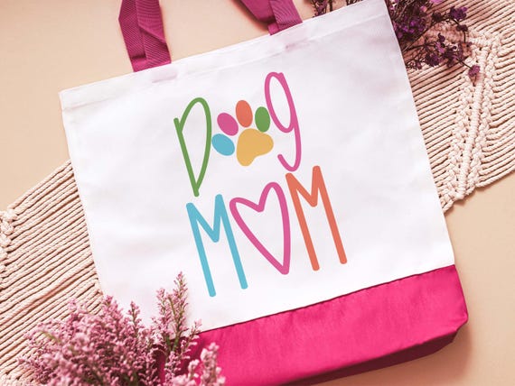 Dog Mom Tote Bag