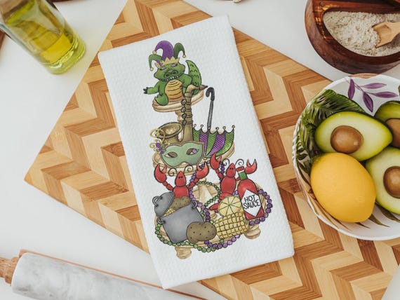 Mardi Gras Kitchen Towel