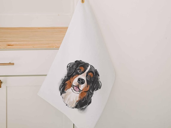 Bernese mountain dog golf towel Christmas gifts for golfers, golf stocking stuffers, golf bag towel dog lover gifts for adults, golfing gear