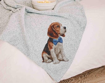 boy beagle blanket for best friend, beagle Christmas gifts for dog owners, secret Santa gifts for dog lovers, dog dad gifts for men, cute
