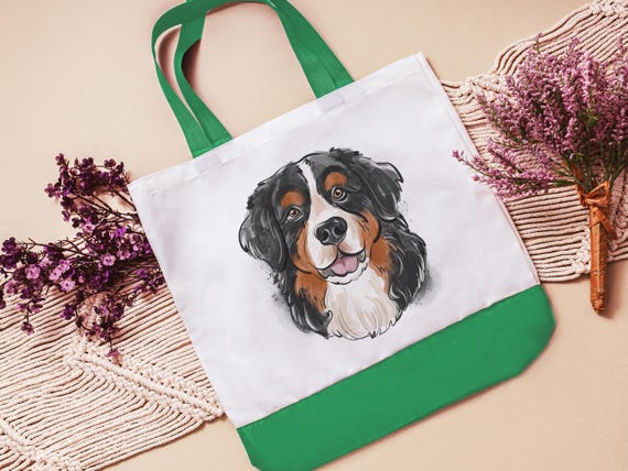 Bernese Mountain Dog Tote Bag