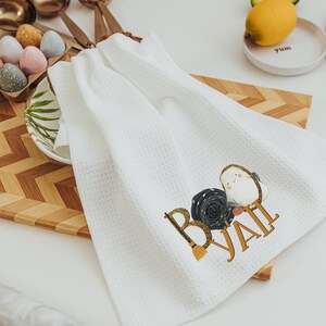 boo yall Halloween kitchen towels
